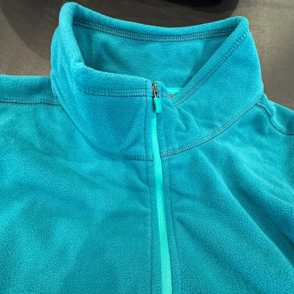 Eddie Bauer Teal Green Quarter Zip Fleece Pullover - Picture 2 of 9